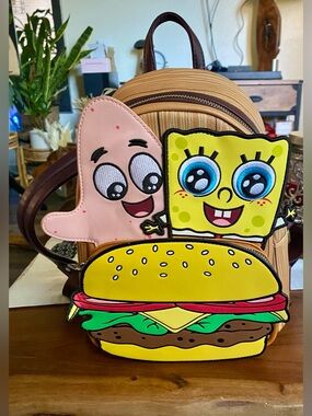 SpongeBob Loungefly Mini Backpack Patrick Krabby Patty Bag